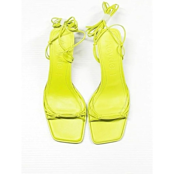 Aeyde Roda Women's Lace up Leather Sandals Apple Green Size 37 EU (MSRP $295) - Picture 5 of 11